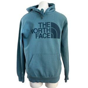 The North Face Hoodie Men’s Size Small Half Dome Long Sleeve Light Blue Nice!